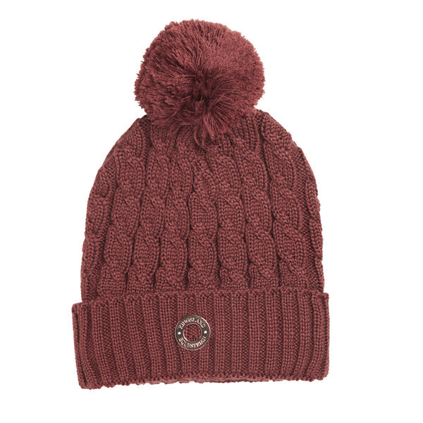 Kingsland Semira Cable Knitted Hat Brown Hot Chocolate