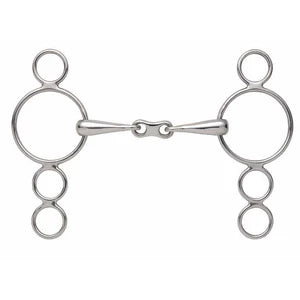 Shires Three Ring Dutch Gag with French Link 6322