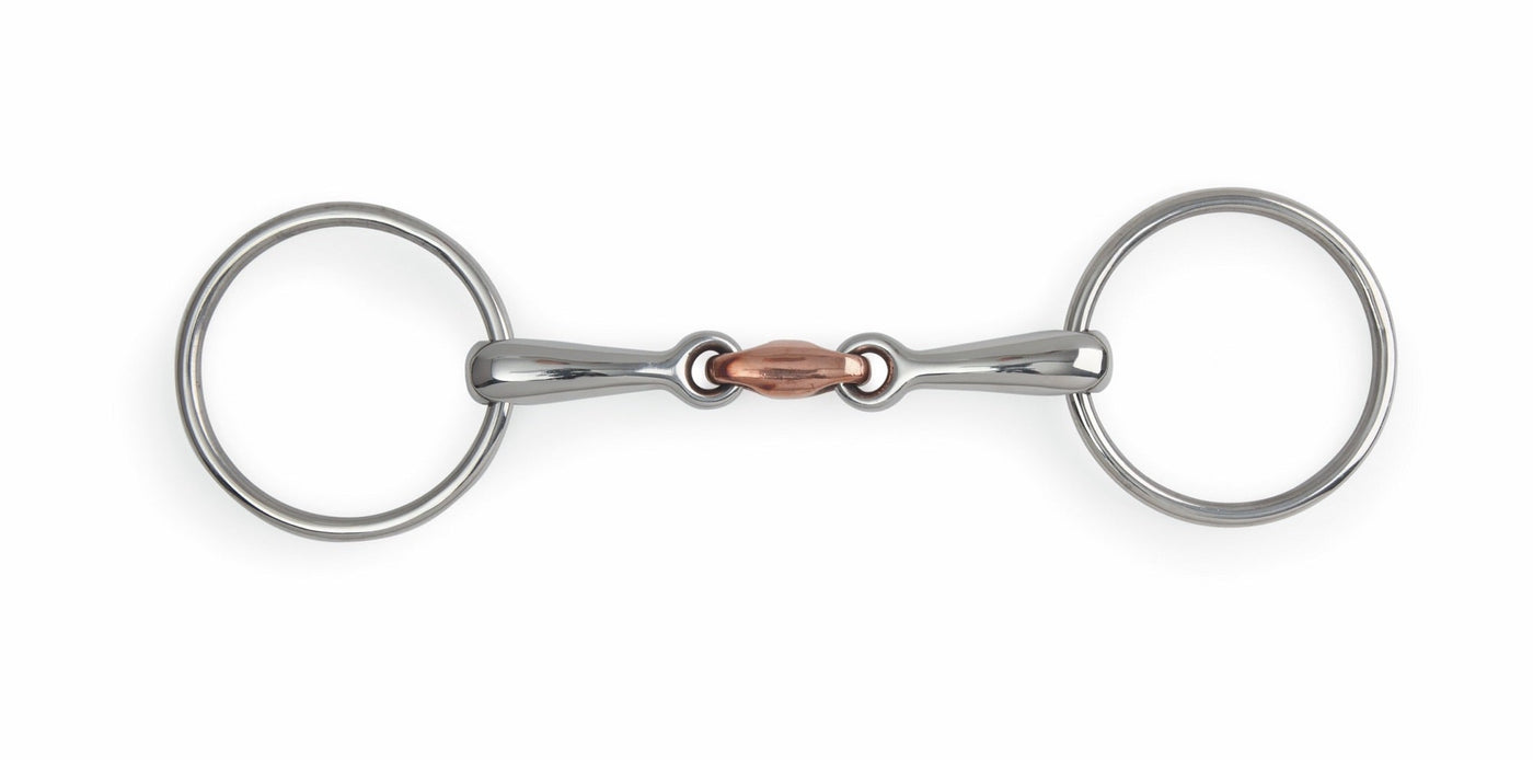 Shires Copper Lozenge Loose Ring Snaffle 525