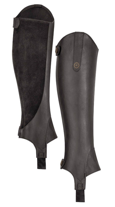 Adults Moretta Synthetic Leather Chaps - Black