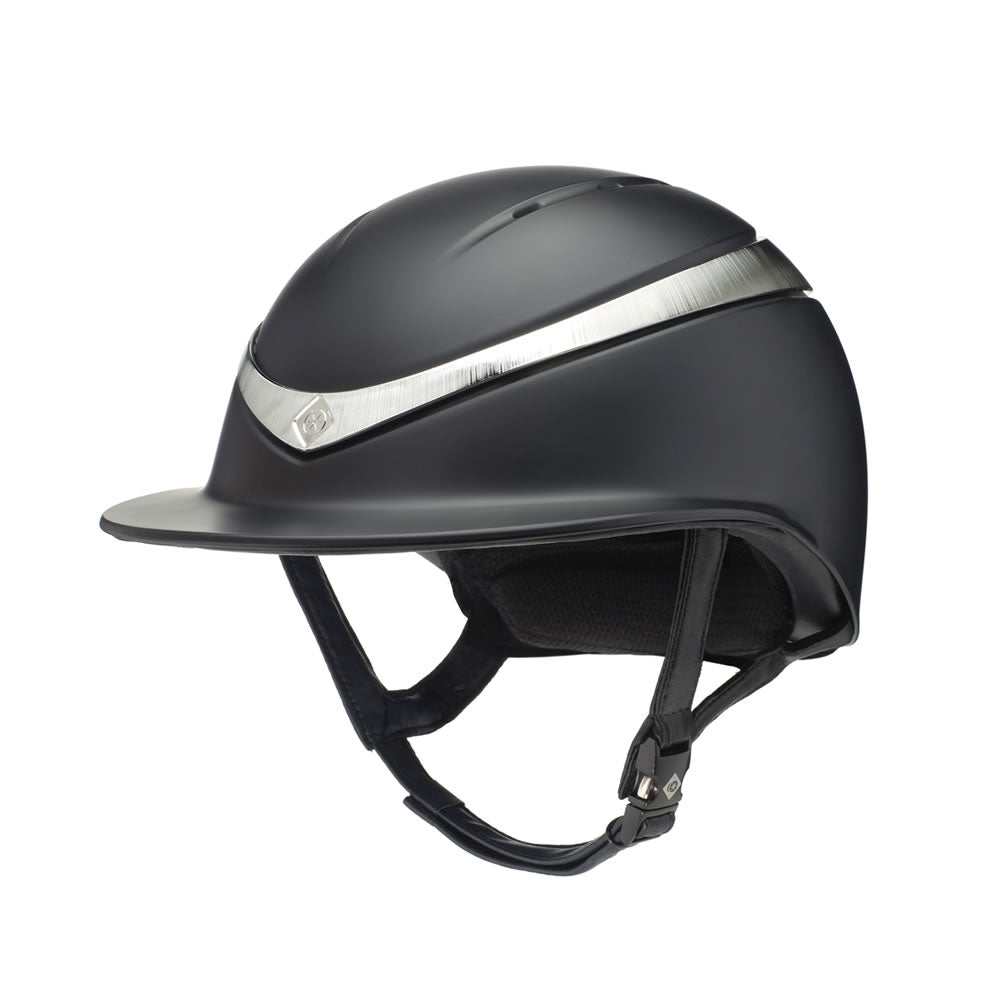 CHARLES OWEN HALO SHELL MATTE BLACK_PLATINUM
